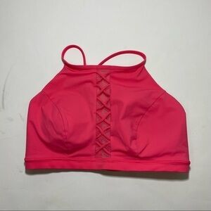 LULULEMON BIKINI SHORELINE TOP  Salmon Pink High Neck Halter